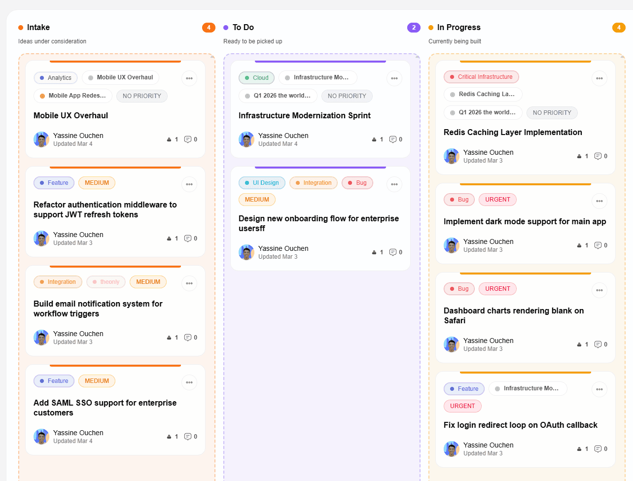 Feedvote customer-facing roadmap synced with Linear